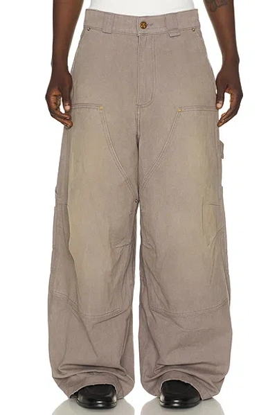 Willy Chavarria Stockton Double Knee Pant In Neutral