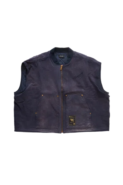 Willy Chavarria Cotton Stockton Gilet In Black