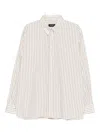 Willy Chavarria Striped Shirt In Neutral