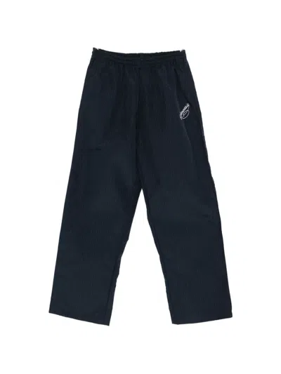 Willy Chavarria Striped-pattern Trousers In Blue