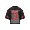 Willy Chavarria Black Mesh Sports Jersey With Number In Multi