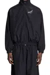 Willy Chavarria Ruff Rider Track Jacket In Black