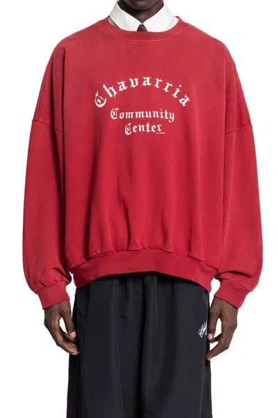 Willy Chavarria Sweatshirts In Red