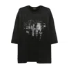 Willy Chavarria Washed Black Welcome To New York T-shirt In Black