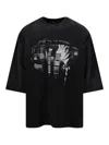 Willy Chavarria Washed Black Welcome To New York T-shirt In Black