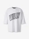 Willy Chavarria White T-shirt With Willy Logo In White
