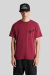 Willy Chavarria Proverb Easy Printed Cotton-jersey T-shirt In Burgundy