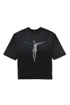 Willy Chavarria Tarantula Buffalo Tee Black In Black