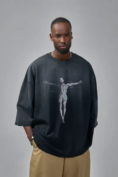 Willy Chavarria Tarantula Buffalo Tee In Black