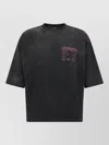 Willy Chavarria Tattoo Buffalo Graphic Crew Neck T Shirt In Black