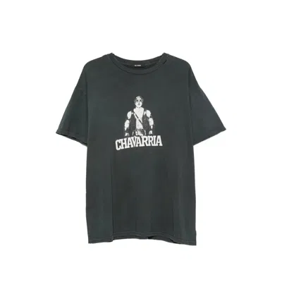 Willy Chavarria Leather Daddy Easy Graphic-print T-shirt In Gray