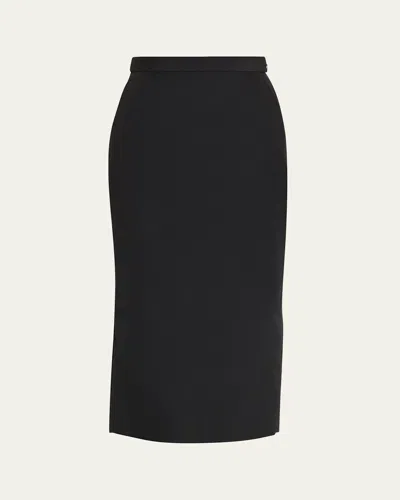 Willy Chavarria Tubo Cloque Pencil Skirt In Black
