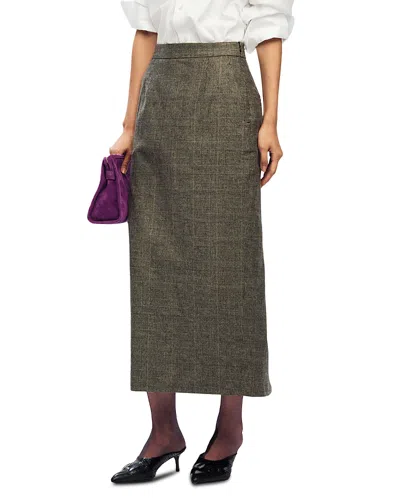 Willy Chavarria Tubo Maxi Skirt In Brown