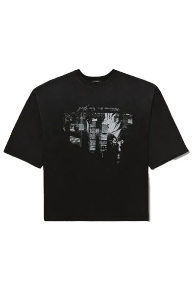 Willy Chavarria Welcome To Ny Buffalo Tee Black