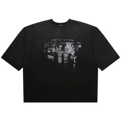 Pre-owned Willy Chavarria Welcome To Ny Buffalo Tee 'black' | Men's Size M