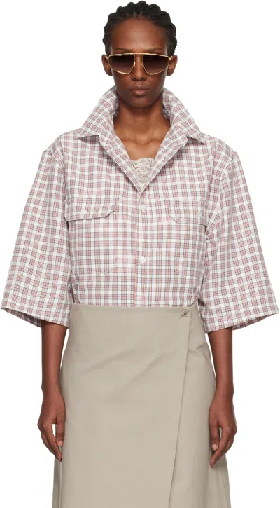 Willy Chavarria White & Red S/s Corcoran Shirt In Multi