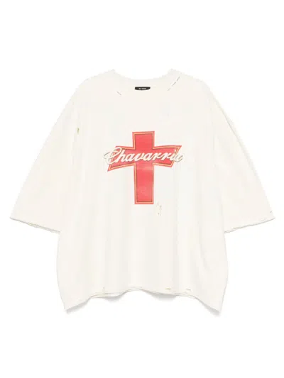 Willy Chavarria Man White T-shirts & Tank Tops