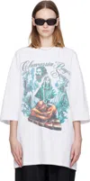Willy Chavarria White 'chavarria Prayer Services' Northsider T-shirt In White
