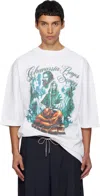 Willy Chavarria White 'chavarria Prayer Services' T-shirt In White
