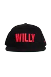 Willy Chavarria Flat Peak Cap With Embossed Logo And Adjustable Strap