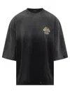 Willy Chavarria Logo-print Distressed-effect T-shirt In Black