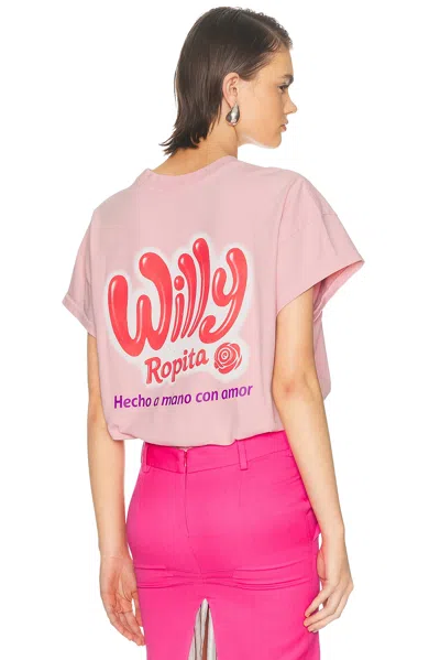 Willy Chavarria Willy Ropita Bodysuit In Pink