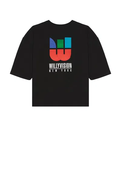 Willy Chavarria Willy Vision Buffalo Tee In Black