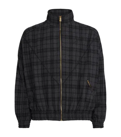 WILLY CHAVARRIA WOOL-BLEND RUFF RIDER BOMBER JACKET