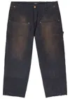 Willy Chavarria Workwear Toluca Relaxed Denim Jeans In Black