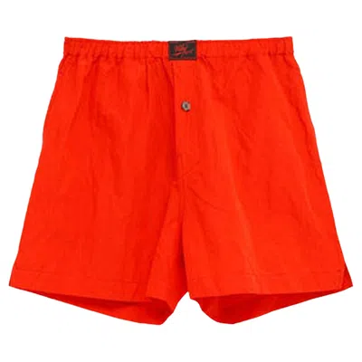 Pre-owned Willy Chavarria Woven Boxer 'red Hot' | Men's Size M