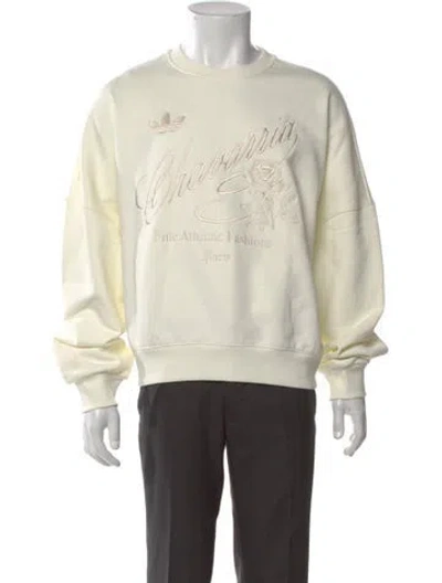 Pre-owned Willy Chavarria X Adidas Graphic Print Crew Neck Sweatshirt In Neutral