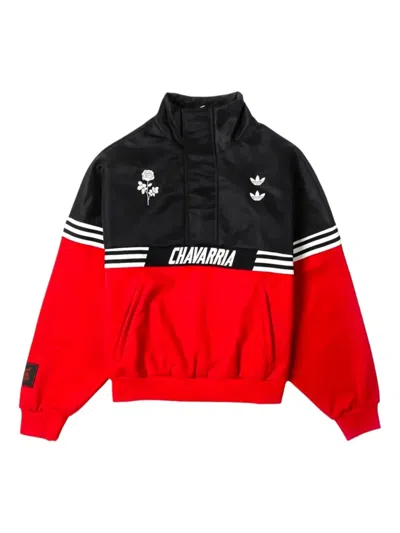 Willy Chavarria X Adidas Logo-embroidery Stripe Jacket In Multi