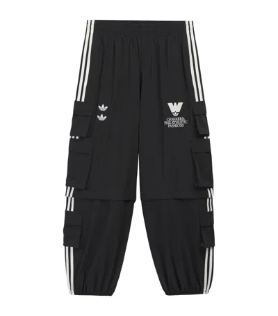 Willy Chavarria X Adidas Originals Cargo Trousers In Black