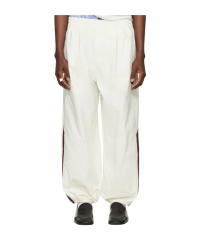 Willy Chavarria X Adidas Originals Collaboration Woven Elastic Waist Track Pants In White
