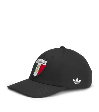 Willy Chavarria X Adidas Originals Crest Baseball Cap In Black
