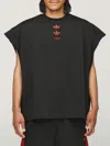 Willy Chavarria X Men's Adidas X Chavarria Jabbar Muscle T-shirt In Black