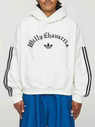 Willy Chavarria X Men's Adidas X Chavarria Trefoil Hoodie In White