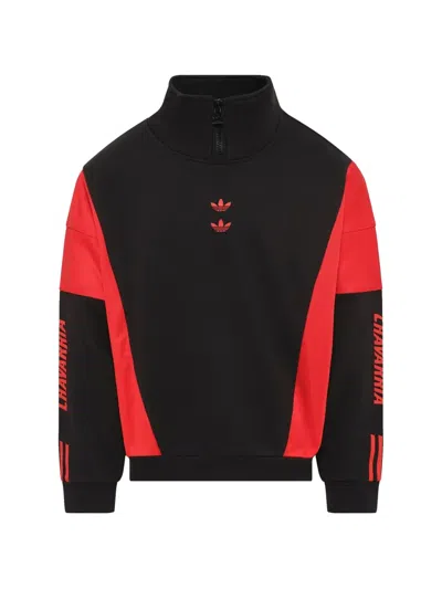 Willy Chavarria Adidas X Chavarria Watsonville Mockneck In Black