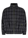 Willy Chavarria Ruff Rider Logo-embroidered Checked Wool-blend Jacket In Multi