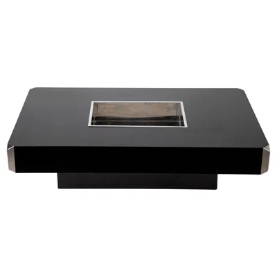 Pre-owned Willy Rizzo Alveo Black Coffee Table