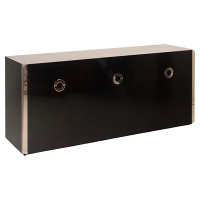 Pre-owned Willy Rizzo Alveo Sideboard For Mario Sabot, Italy, 1970 In Brown