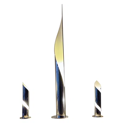 Pre-owned Willy Rizzo Design French Lamp In Inox - 1970s : 1 Floor Lamp In Sand
