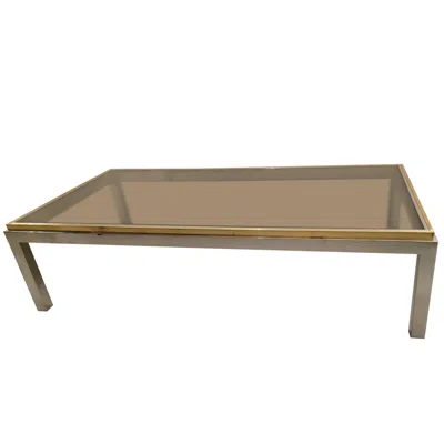 Pre-owned Willy Rizzo Flaminia Coffee Table By  In Brown