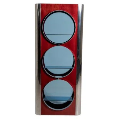 Pre-owned Willy Rizzo Italian Display Case Attributed To , 1970s In Brown