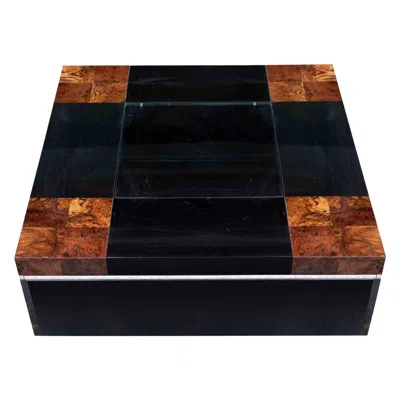 Pre-owned Willy Rizzo Mid-century Coffee Table By  For Mario Sabot, Italy, 1970s In Brown