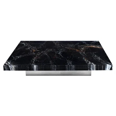 Pre-owned Willy Rizzo Mid-century Italian Faux Marble Coffee Table By , 1970s In Brown