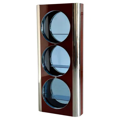 Pre-owned Willy Rizzo Mid-century Showcase Bar Attributed To  In Brown