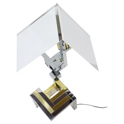 Pre-owned Willy Rizzo Mid-century  Table Lamp For Lumica, 1970's In Transparent