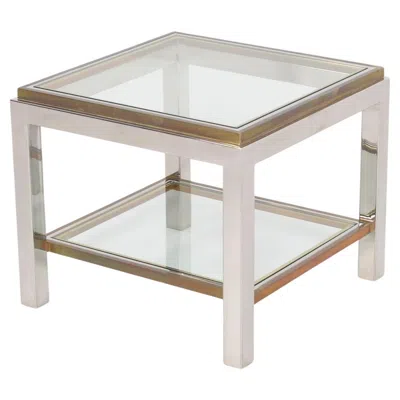 Pre-owned Willy Rizzo Side Table By  'linea Flaminia' In Gray