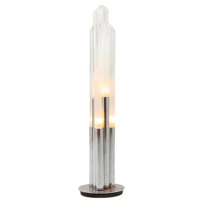 Pre-owned Willy Rizzo Space Age Floor Lamp In The Style Of , Italy, 1970s In Sand